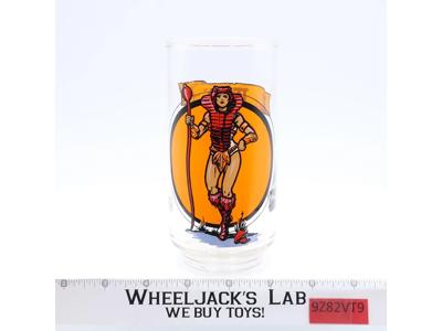 Teela Collector Glass Cup He-Man Masters of the Universe 1983 Mattel Vintage