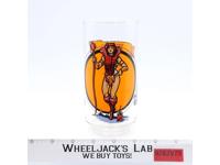 Teela Collector Glass Cup He-Man Masters of the Universe 1983 Mattel Vintage