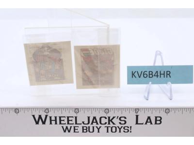 Leatherneck & Torch GI Joe Body Transfer Temporary Tattoos SEALED 1986 Hasbro