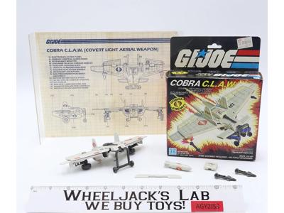 Cobra C.L.A.W. 100% Complete W/ Box GI Joe 1984 Hasbro Action Figure Vehicle