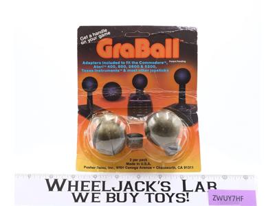 GraBall 2-pk Adapters Joystick Balls ATARI 400/800/2600/5200 Commodore NEW