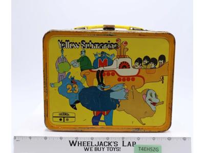 The Beatles Yellow Submarine Metal Lunch Box 1968 King-Seeley Aladdin Vintage