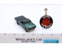 Custom Fleetside Custom Green w/ Button Hot Wheels Mattel 1967 1968