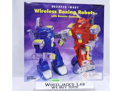Wireless Boxing Robots Sharper Image Remote Controlled Action Figure Set