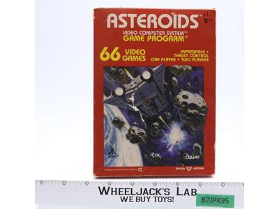 Asteroids W/ Box + Manual ATARI 2600 1981 Vintage Game Cartridge