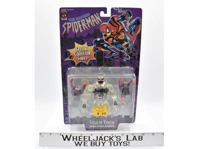 Stealth Venom CLEAR Spider-Man Special Collector Series 1996 MOSC Marvel Toybiz