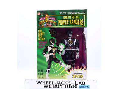 Karate Action Black Ranger Mighty Morphin Power Rangers 1994 Bandai NEW SEALED