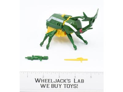 Barrage ~ 100% Complete 1985 G1 Transformers Rhinoceros Beetle Action Figure