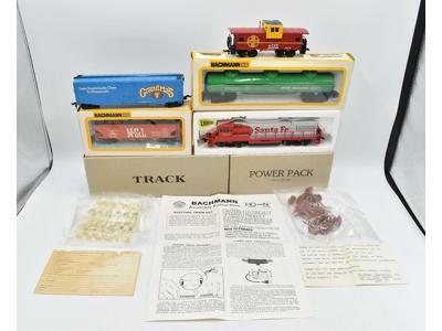 Bachmann Santa Fe 350 Grandma's Cookies Open Hopper Tracks 1980's Train Set