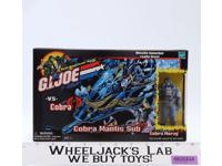 GI Joe vs Cobra Mantis Sub w/ Cobra Moray ARAH 2001 Hasbro Vehicle NEW MISB