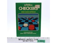 Checkers W/ Box + Manual ATARI 2600 1981 Game Cartridge