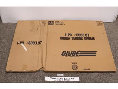 Terror Drome Brown Store Mailer Box GI Joe 1986 Hasbro EMPTY BOX ONLY