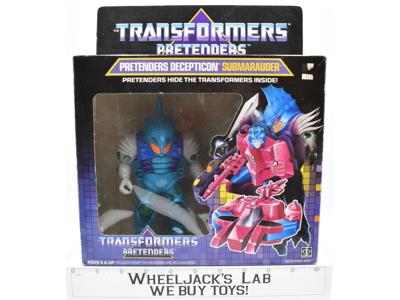 Submarauder Pretender NEAR MINT FIGURE MIB 100% Complete 1988 G1 Transformers