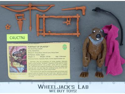 Splinter SOFT HEAD Complete Teenage Mutant Ninja Turtles TMNT 1988 Playmates