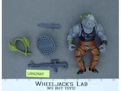 Rocksteady HARD HEAD 100% Complete Teenage Mutant Ninja Turtles 1988 Playmates