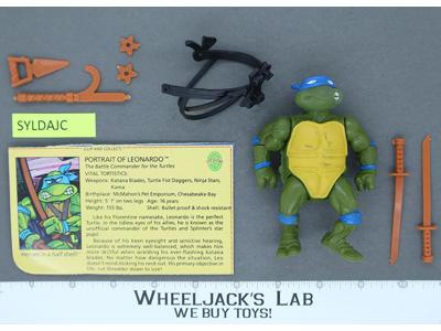 Leonardo SOFT HEAD 100% Complete Teenage Mutant Ninja Turtle 1988 Playmates