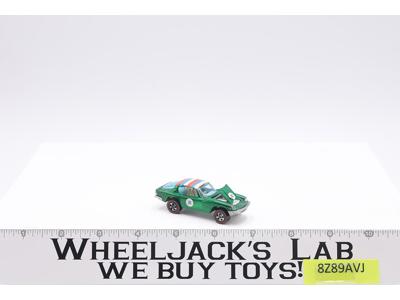 Maserati Mistral Green 1969 Redline Hot Wheels Mattel Vintage RL w/ Button