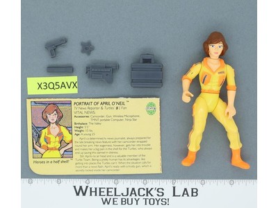 April O'Neil 100% Complete Teenage Mutant Ninja Turtles TMNT 1988 Playmates