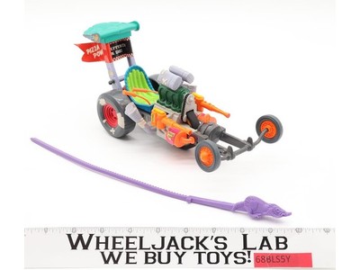 Sewer Dragster 100% Complete Teenage Mutant Ninja Turtles 1990 Playmates Vehicle