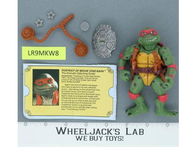 Movie Star Raph 100% Complete Teenage Mutant Ninja Turtle 1992 Playmates Figure