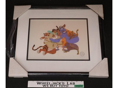 Aladdin Serigraph SeriCel Disney Certified W/ COA Edition Size 2500