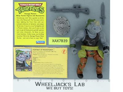Rocksteady HARD HEAD 100% Complete Teenage Mutant Ninja Turtles 1988 Playmates