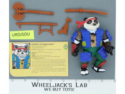 Panda Khan 100% Complete Teenage Mutant Ninja Turtles TMNT Playmates 1990
