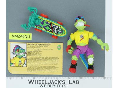 Mondo Gecko 100% Complete Teenage Mutant Ninja Turtle TMNT Playmates 1990 Figure