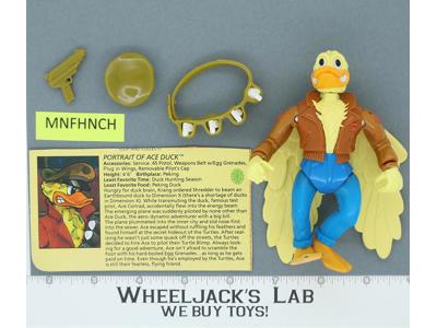 Ace Duck 100% Complete Teenage Mutant Ninja Turtle TMNT Playmates 1988 Vintage