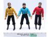 Lot of 3 Star Trek Captain Kirk Mr. Spock Mr. Scott 1974 Mego Vintage 8" Figures