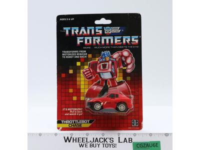 Chase G1 Transformers Hasbro 1986 Vintage Action Figure MOSC NEW