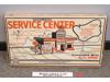 Modern Service Center Lithographed Metal Series 1000 Marx 1950's Toy Car Playset