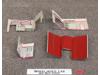 Modern Service Center Lithographed Metal Series 1000 Marx 1950's Toy Car Playset
