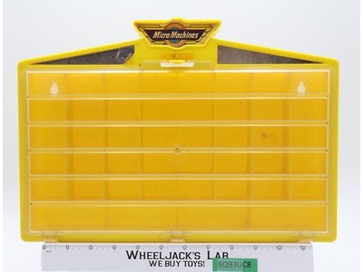 Yellow Carrying Case Micro Machines 1989 Galoob Vintage Storage Case