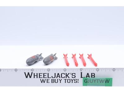 Cobra FANG Missiles x4 & Bombs x2 1983 GI Joe Hasbro Vintage Figure Vehicle