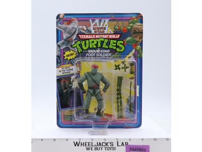 Movie Star Foot Soldier Teenage Mutant Ninja Turtles Playmates MOSC UNPUNCHED