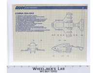 Cobra Sea Ray 1987 ORIGINAL Instructions Blueprints G.I. Joe Action Figure
