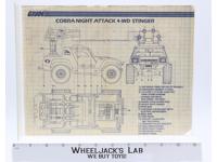 Cobra Night Attack 4-WD Stinger 1984 ORIGINAL Instructions Blueprints G.I. Joe