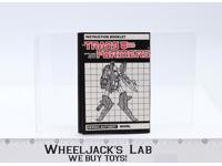 Whirl Action Figure Instructions Manual Booklet 1985 Vintage G1 Transformers