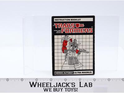 Ultra Magnus Instructions Manual Booklet 1986 Vintage Hasbro G1 Transformers