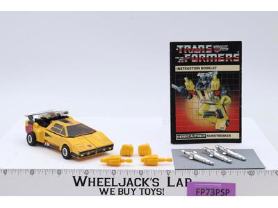 Sunstreaker 100% Complete 1984 Vintage Hasbro G1 Transformers Action Figure
