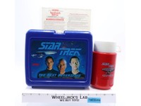 Star Trek Next Generation Plastic Lunch Box w/ RED Thermos 1988 King-Seeley Vtg
