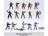 Lot of 16 Soldiers GUTS! 1986 Mattel Military Vintage Action Figures