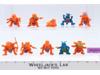 Lot of 10 Blue & Orange Army Ants 1987 Hasbro Vintage Action Figures
