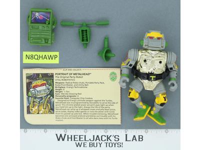 Metalhead 100% Complete Teenage Mutant Ninja Turtles TMNT Playmates 1989 Vintage