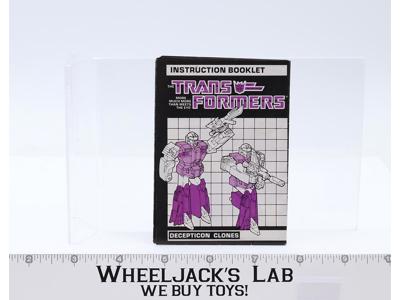 Decepticon Clones Instruction Manual Booklet 1986 Hasbro G1 Transformers