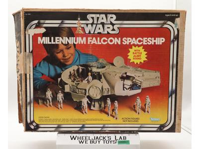 Millennium Falcon WORKS 100% Complete W/Box Star Wars 1979 Kenner Vehicle