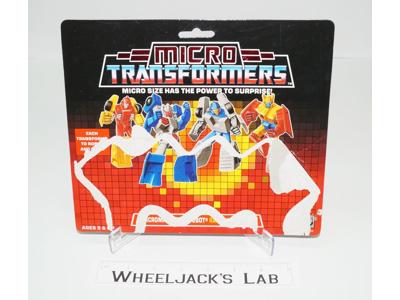 Race Car Patrol Micromaster Cardback Vintage 1989 G1 Transformers Hasbro