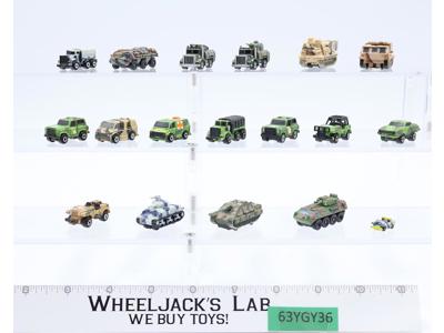 Lot of 18 Military Vehicle Micro Machines 1987-89 Galoob Vintage