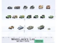 Lot of 18 Military Vehicle Micro Machines 1987-89 Galoob Vintage
